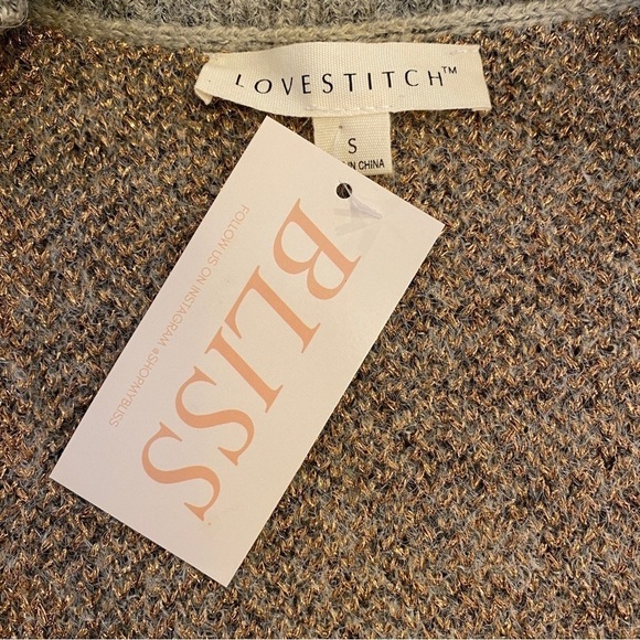 Lovestitch Sweater Winter Solstice Belted Cardigan Long Women’s Size Small Gray - Picture 8 of 14